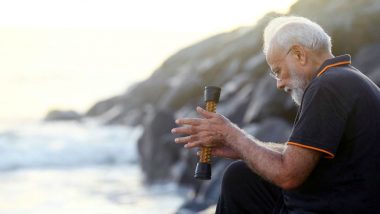 PM Narendra Modi Reveals He Was Carrying Acupressure Roller While Plogging at Mamallapuram Beach in Chennai