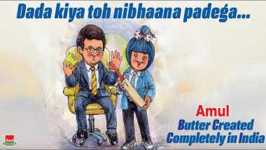 Amul Wins Hearts With Cartoon on BCCI President-Elect Sourav Ganguly