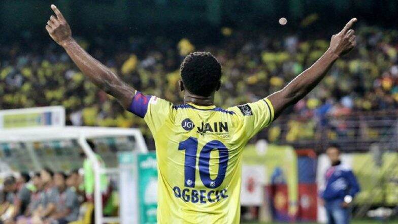 ISL 2019: Bartholomew Ogbeche Brace Helps Kerala Blasters Beat ATK 2–1 in Indian Super League Opener