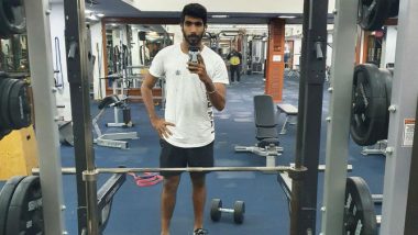 Jasprit Bumrah Injury Update: Recovering Indian Pacer Hits The Gym, Shares Pic With Caption 'Coming Soon' on Twitter