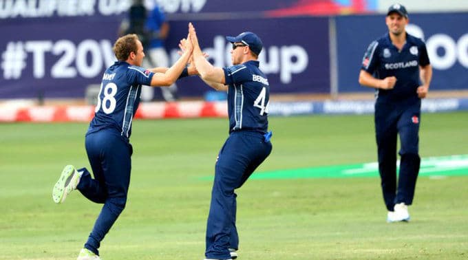 ICC T20 World Cup Qualifier 2019: Scotland Crush UAE By 90 Runs to Qualify for T20I World Cup 2020 ICC T20 World Cup Qualifier 2019: Scotland Crush UAE By 90 Runs to Qualify for T20I World Cup 2020