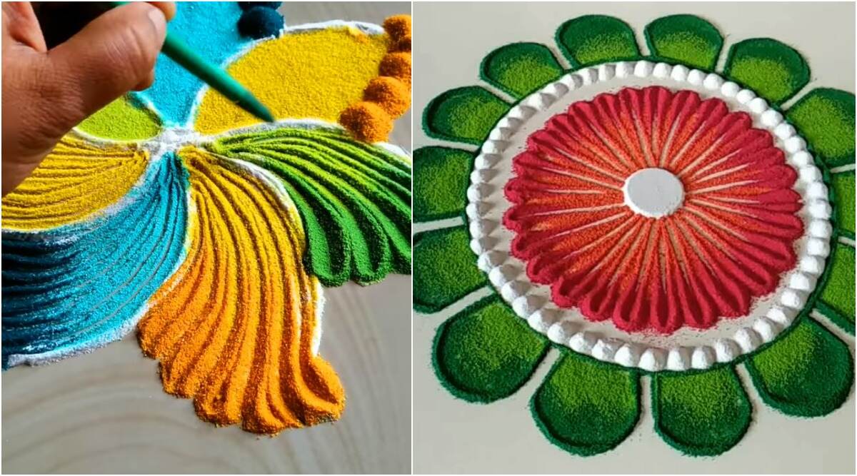 very simple rangoli designs for home