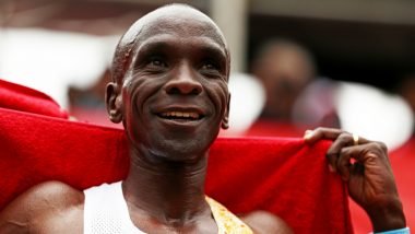 Eliud Kipchoge Becomes First Human to Run a Marathon in Under 2 Hours! Kenyan Long-Distance Runner’s 'Roger Bannister Moment' Breaks Human Perception