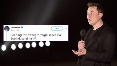 Elon Musk Claims His Twitter Account Tweeted From Space With Starlink Satellite, Twitterati is Amused and Wants The Internet Password