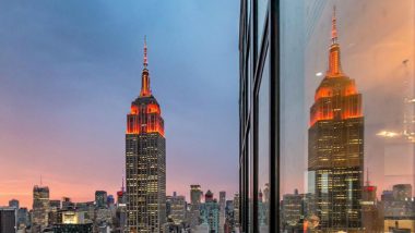 Empire State Building Lit Up in Orange to Celebrate Diwali 2019 (View Pics)