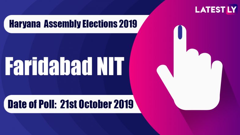 Faridabad NIT Vidhan Sabha Constituency Election Result 2019 in Haryana: Neeraj Sharma of Congress Wins MLA Seat in Assembly Polls