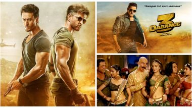 From Hrithik Roshan, Tiger Shroff’s War to Salman Khan’s Dabangg 3, Every Upcoming Bollywood Film of 2019 Expected to Enter the Rs 100 Crore Club