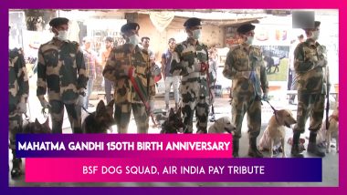 Mahatma Gandhi’s 150th Birth Anniversary: BSF Dog Squad & Air India Promote Swachh Bharat Mission