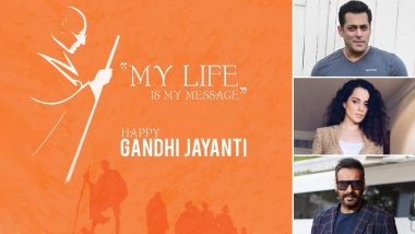 Gandhi Jayanti 2019: Salman Khan, Ajay Devgn, Kangana Ranaut and Other Celebs Wish on the Occasion of Mahatma Gandhi's 150th Birth Anniversary