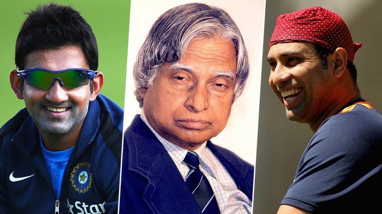 APJ Abdul Kalam 88th Birth Anniversary: Gautam Gambhir, VVS Laxam and Other Members of Cricket Fraternity Remember the ‘Missile Man’
