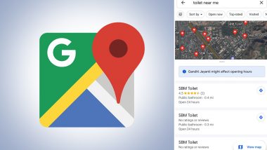 Swachh Bharat Milestone on Gandhi Jayanti 2019: Google Maps Lists 57,000 Public Toilets In Over 2,300 Cities Across India