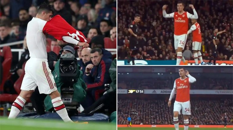 Watch: Granit Xhaka Taunts and Abuses Booing Arsenal Fans in 2–2 Draw Against Crystal Palace At Home