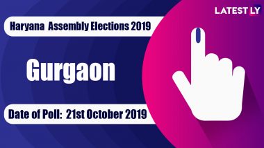 Gurgaon Vidhan Sabha Constituency Election Result 2019 in Haryana: Sudhir Singla of BJP Wins MLA Seat in Assembly Polls