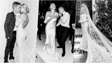 Hailey Baldwin Pairs Wedding Gown With Sneakers For After Party View Mrs Justin Bieber S Cool Pics Latestly