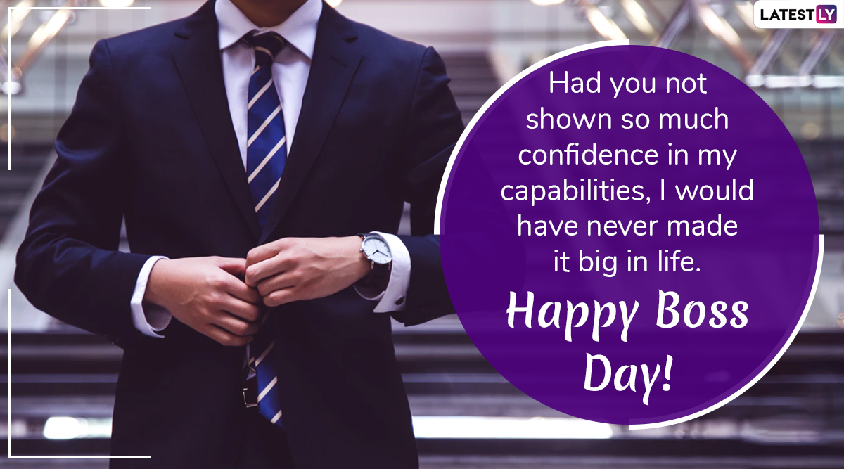 Happy Boss Day 2019 Wishes: WhatsApp Stickers, GIF Images, Gratitude ...
