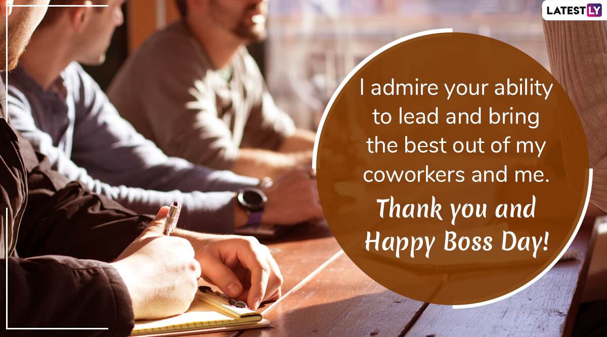 Happy Boss Day 2019 Wishes: WhatsApp Stickers, GIF Images, Gratitude ...