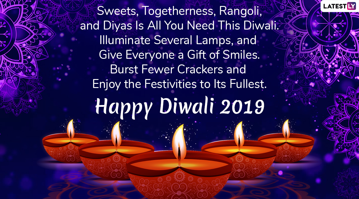 Happy Diwali 2019 HD Images and Greeting Cards Online: WhatsApp ...