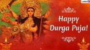 Durga Puja 2020 Wishes in English: WhatsApp Stickers, Maa Durga HD Images, GIF Messages and SMS to Send Happy Durga Pujo Greetings