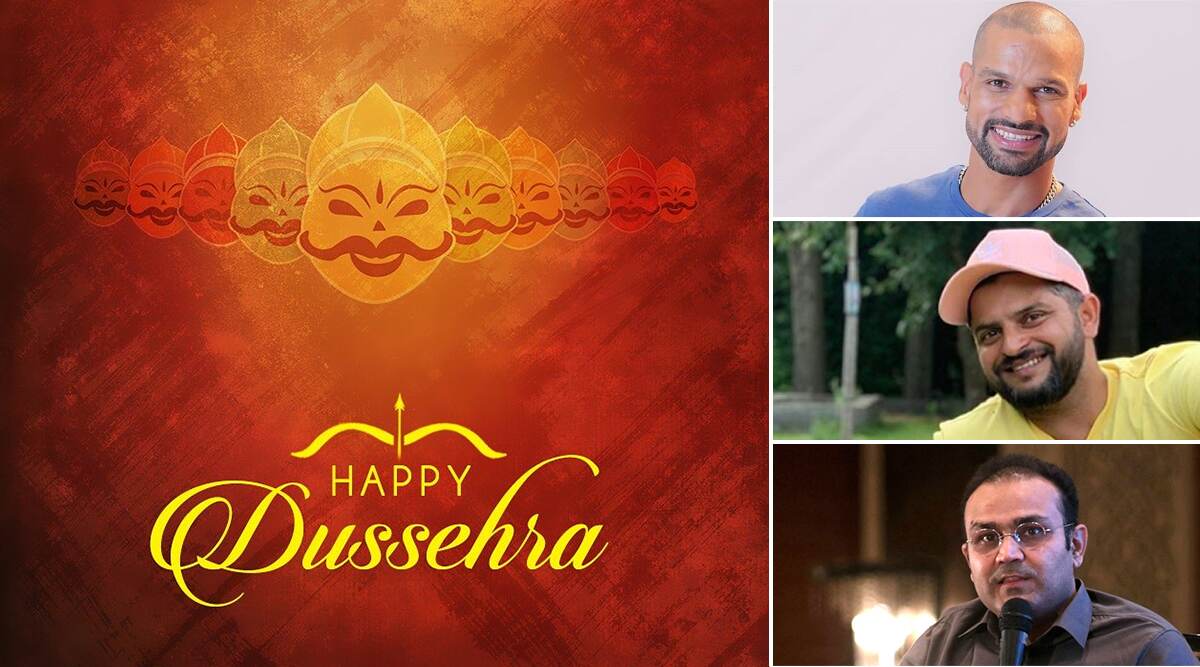 Happy Dussehra 2019: Shikhar Dhawan, Sachin Tendulkar, Suresh Raina Lead Cricket Fraternity in Wishing Fans on Vijayadashmi, View Greetings and GIF Images! Happy Dussehra 2019: Shikhar Dhawan, Sachin Tendulkar, Suresh Raina Lead Cricket Fraternity in Wishing Fans on Vijayadashmi, View Greetings and GIF Images!