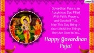 Happy Govardhan Puja 2019 Greetings: WhatsApp Stickers, Annakut Wishes Images, Hike GIF Messages, Quotes and Status to Send on Fourth Day of Diwali