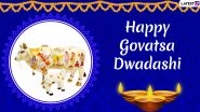 Govatsa Dwadashi Images & Vasubaras HD Wallpapers For Free Download Online: Wish Happy Vagh Baras With Rangoli Design WhatsApp Stickers and Hike GIF Greetings