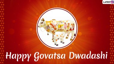 Happy Vasu Baras 2020 Wishes in Marathi, Photos & HD Wallpapers: Share Govatsa Dwadashi Images, WhatsApp Stickers, and Vasubaras Facebook Greetings to Celebrate the Festival of Cows and Calves