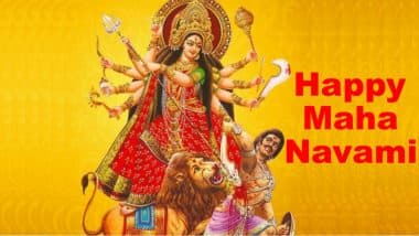 Happy Maha Navami HD Images, Telugu Wishes & Wallpapers For Free Download Online: Send Subho Nabami WhatsApp Stickers and GIF Greetings