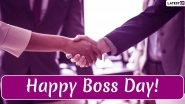Happy Boss Day 2019 Wishes: Thank You Messages, WhatsApp Stickers, Greetings, GIF Images And Appreciation Quotes to Send to Your Boss
