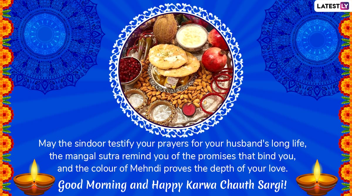 Happy Sargi Image for Karwa Chauth Morning 1 (Photo Credits: File Image)