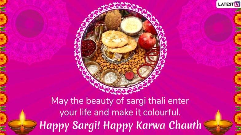 Happy Sargi Wishes: Karwa Chauth 2020 Early Morning Greetings, WhatsApp Stickers, GIF Images, Quotes And Messages to Share on Karva Chauth