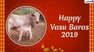 Vasu Baras 2019 Images & Govatsa Dwadashi HD Wallpapers: Wish Vagh Baras in Marathi & Gujarati With Beautiful Hike GIF Messages, WhatsApp Stickers & Greetings Ahead of Diwali