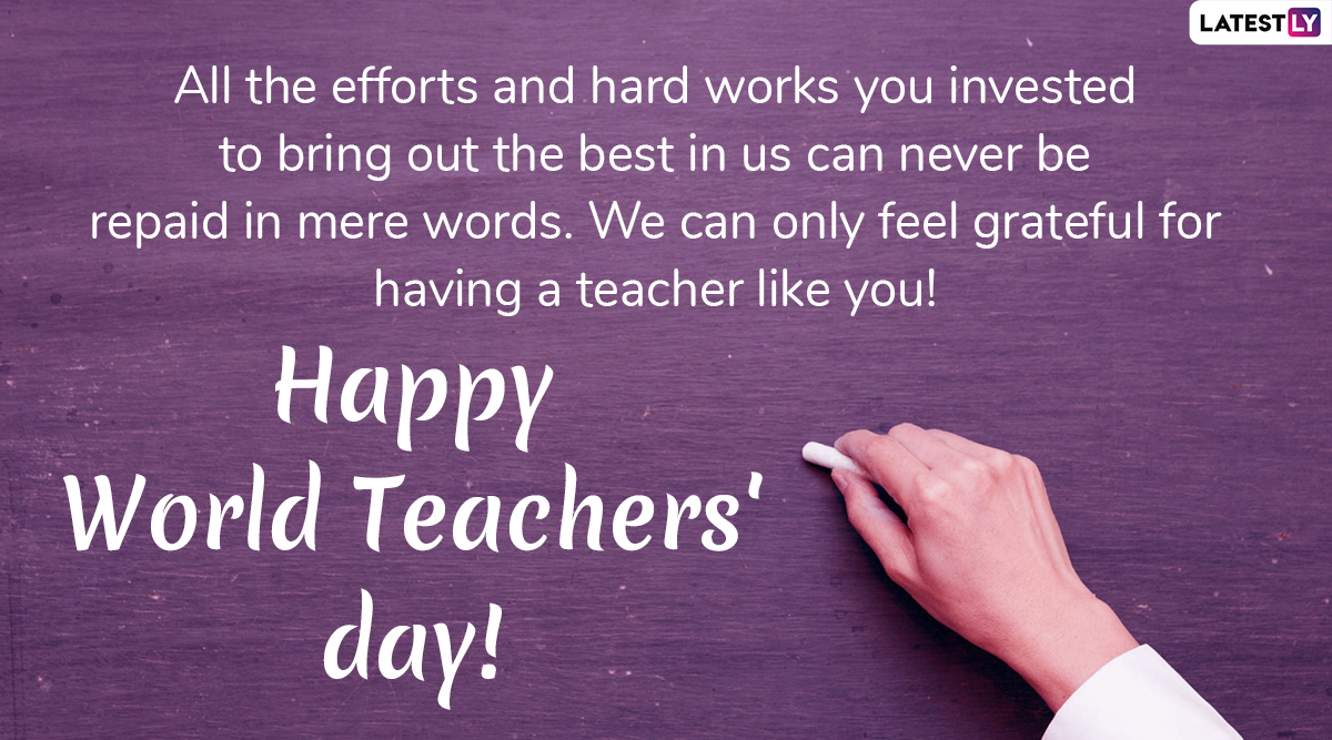 Happy World Teachers' Day 2019 Wishes: WhatsApp Stickers, Quotes