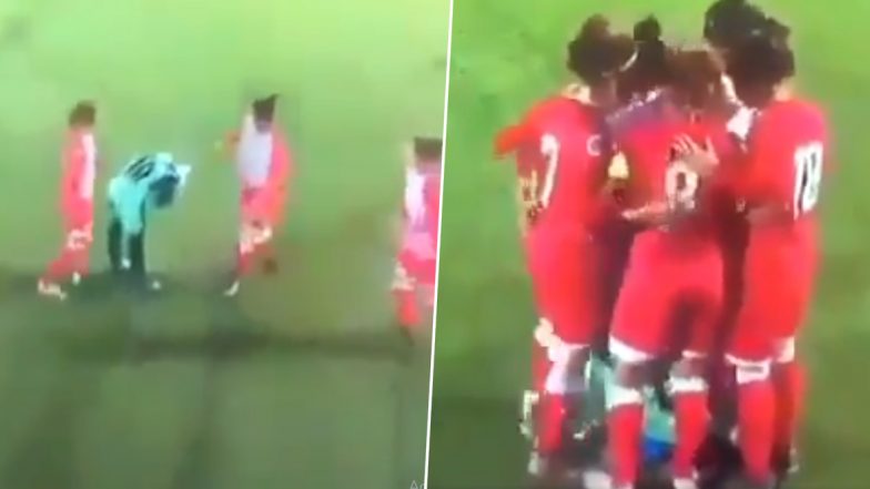 Video of A Female Footballer Getting Helped By Opponents After Her Hijab Came Off During WAFF Women's Championship Leaves Internet Divided