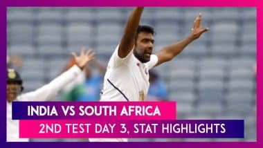 India vs South Africa Stat Highlights, 2nd Test 2019 Day 3: Ravi Ashwin Takes Four Wickets