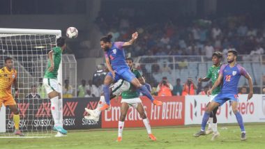 IND vs BAN FIFA World Cup 2022 Qualifier Match Result: Adil Khan Scores As Blue Tigers Make a Stunning Comeback to Tie Match Against Bangladesh 1-1