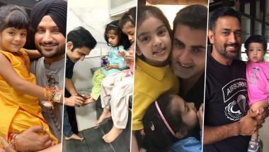 Indian Cricketers and Their Daughters' Photos! From Ajinkya Rahane to Rohit Sharma to MS Dhoni, Check Cute Pics of Players With Their Little Princesses