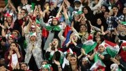 Iran Women Enter Football Stadium After 40 Years as Rouhani Regime Lifts Ban, Witness Historic 14-0 Win Against Cambodia in FIFA World Cup Qualifier