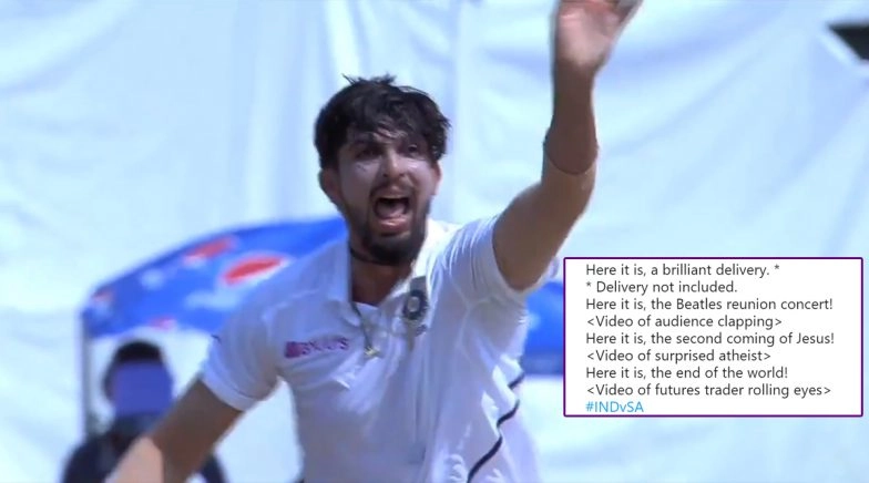 Ishant Sharma's Brilliant Delivery Makes BCCI a Butt of All Jokes