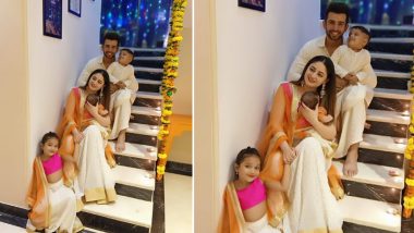 Jay Bhanushali and Mahhi Vij Celebrate First Diwali With Their Angel Tara, Share Perfect Family Picture That Needs to Framed Right Now