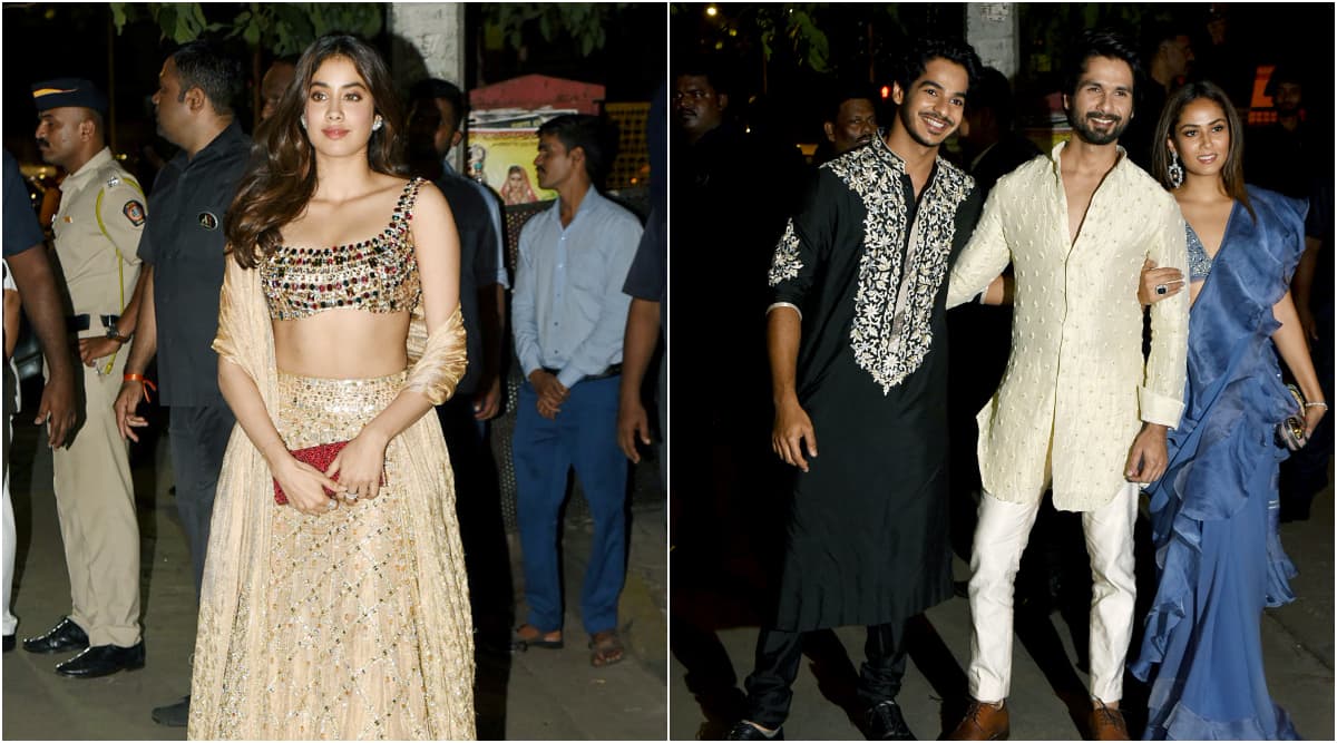 Janhvi Kapoor, Shahid Kapoor and Mira Rajput