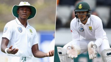 Kagiso Rabada and Quinton de Kock Engage in Heated Argument Over Overthrow During IND vs SA 2nd Test 2019 (Watch Video)