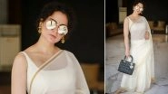 Yo or Hell No? Kangana Ranaut in Suta Bombay's Classic White Saree (View Pics)