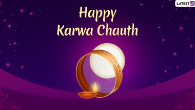 Karwa Chauth 2021 Wishes & HD Images: WhatsApp Messages, Status, GIFs,  Wallpapers and SMS To Send Happy Karva Chauth Greetings | 🙏🏻 LatestLY