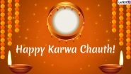 Karwa Chauth 2019 Wishes For Husband & Wife: WhatsApp Stickers, Romantic Facebook Greetings, GIF Images, SMS and Love Quotes For Karva Chauth!