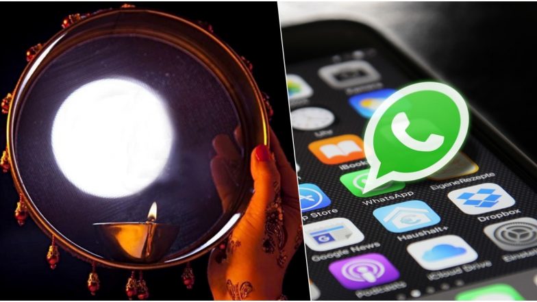 Karwa Chauth 2019 WhatsApp Stickers For Husband & Wife: How to Make Customised Special Photo Stickers to Send to Your Partner For Karva Chauth (Watch Video Tutorial)