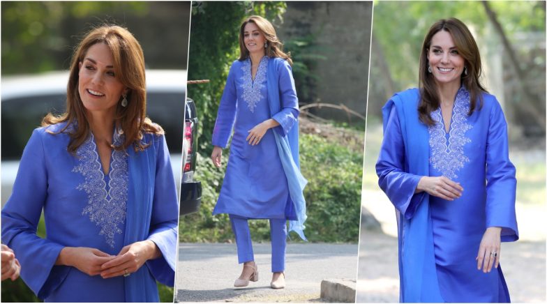 Day 2 Look: Kate Middleton Shows off Her Stunning Traditional Wardrobe During Pak Visit