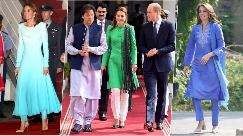 Kate Middleton’s Traditional Salwar-Kameez Looks on Royal Tour of Pakistan Floors UK Media! View Pics of Duchess of Cambridge