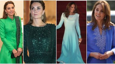 Kate Middleton Tours Pakistan The Traditional Way: Check Out Duchess of Cambridge's Stunning Salwar-Kameez Collection From The Royal Tour!