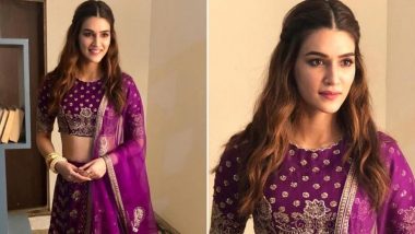 Diwali 2019 Fashion: Kriti Sanon's Purple Jayanti Reddy Lehenga Is Simply Gorgeous And Ideal For The Festival Of Lights!