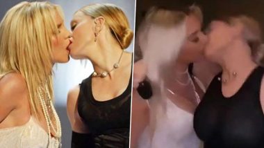 Kylie Jenner and BFF Anastasia Karanikolaou Kiss on Camera As Britney Spears and Madonna for Halloween 2019 (View Pics and Video)